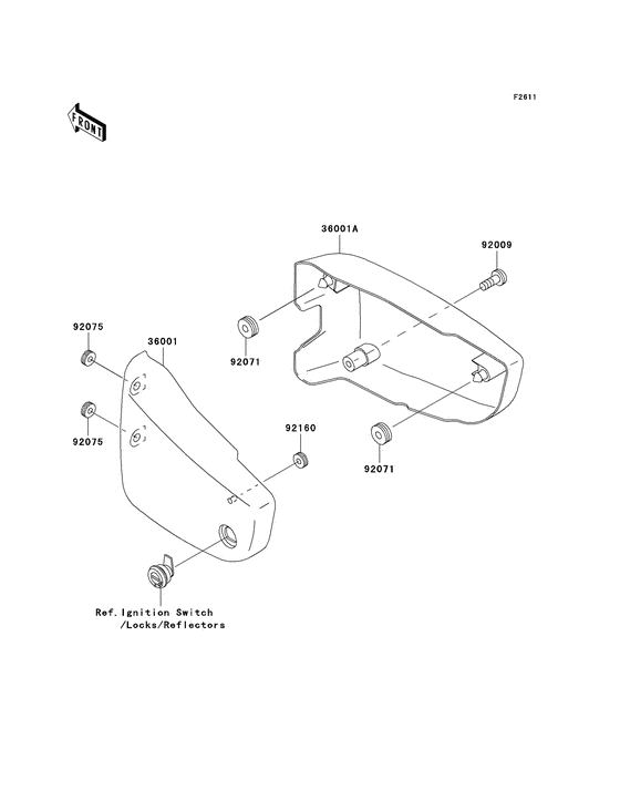 VN1500 Крышка боковая