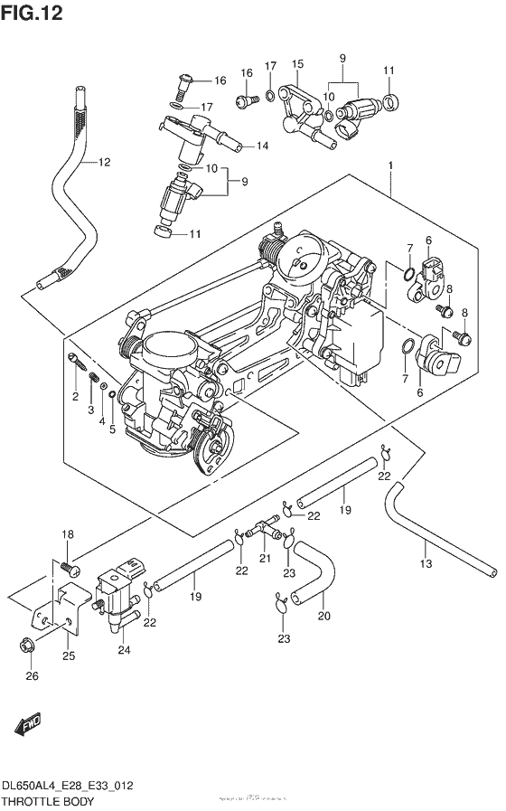 Throttle Body (Dl650Al4 E33)