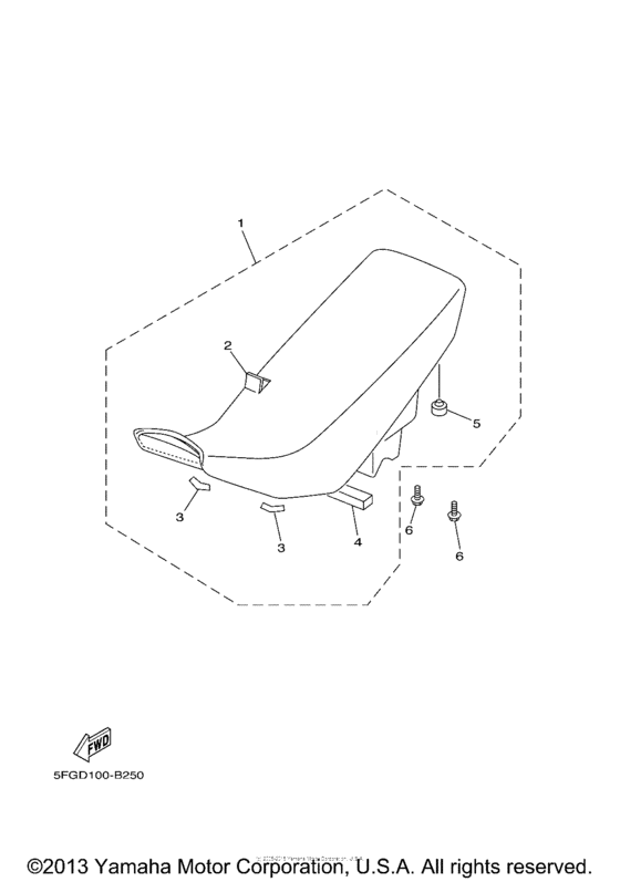 TTR225RC Сиденье