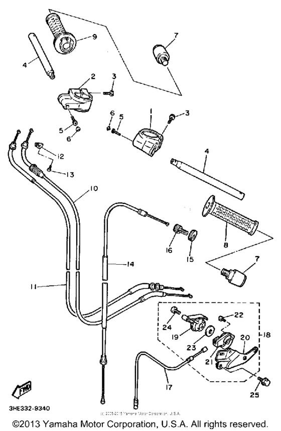 FZR600WC Handlebar-cable