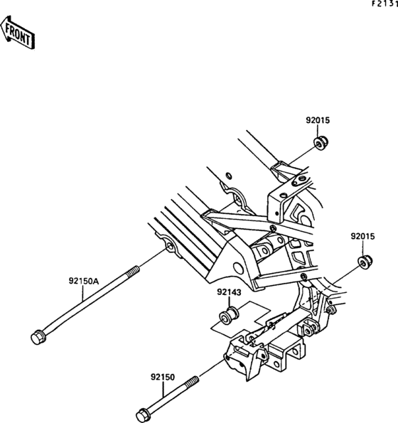KR250 Рама ,крепежные детали