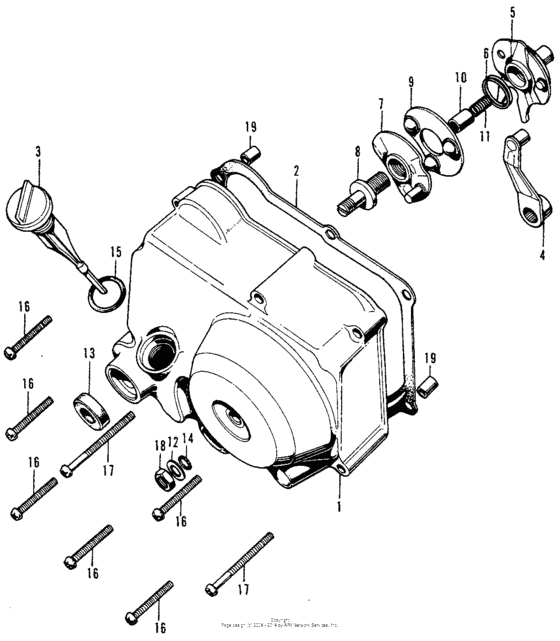 Z50A Крышка картера правая