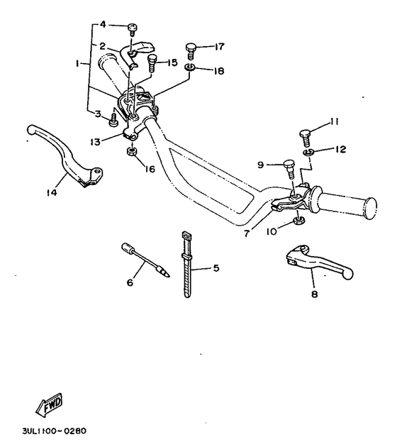 Handle switch. lever