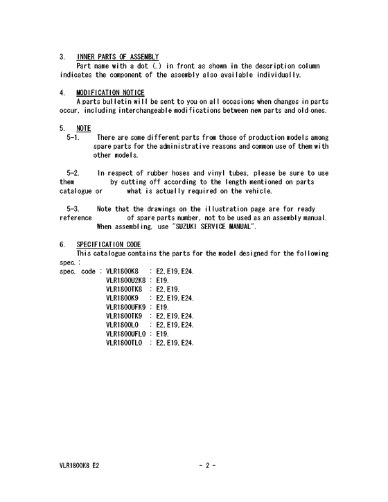 VLR1800 Catalog preface