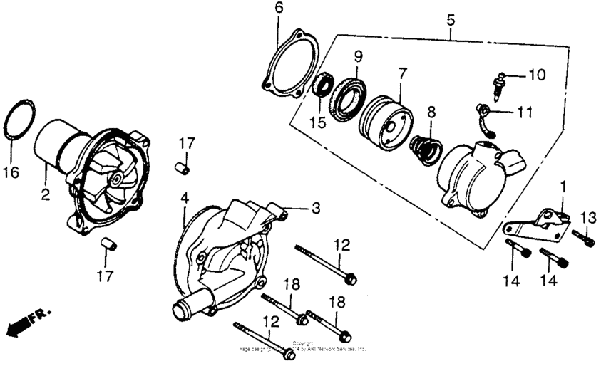VT700C Водяной насос