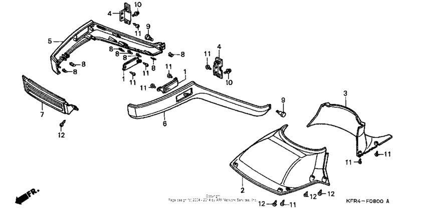 Front lower cover + front fender