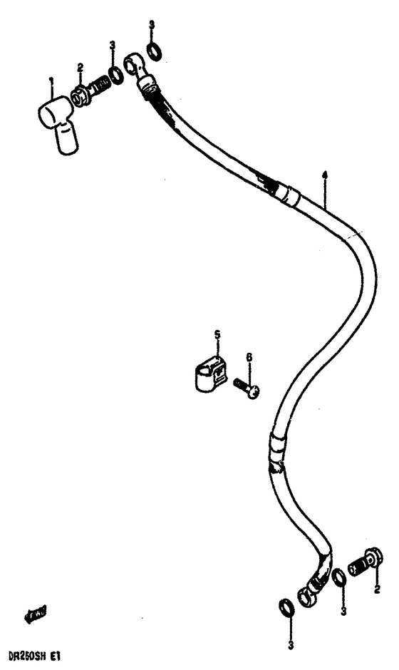 DR250 Передние тормозные трубки
