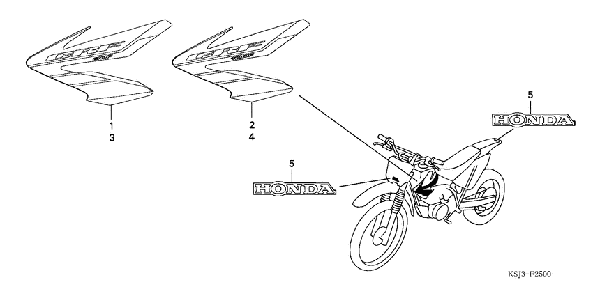 CRF100F Label read the manual