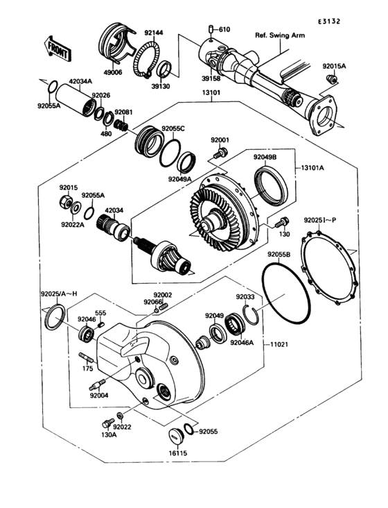Drive shaft/final gear(1/2)