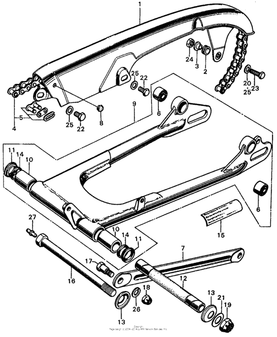 Swingarm + drive chain