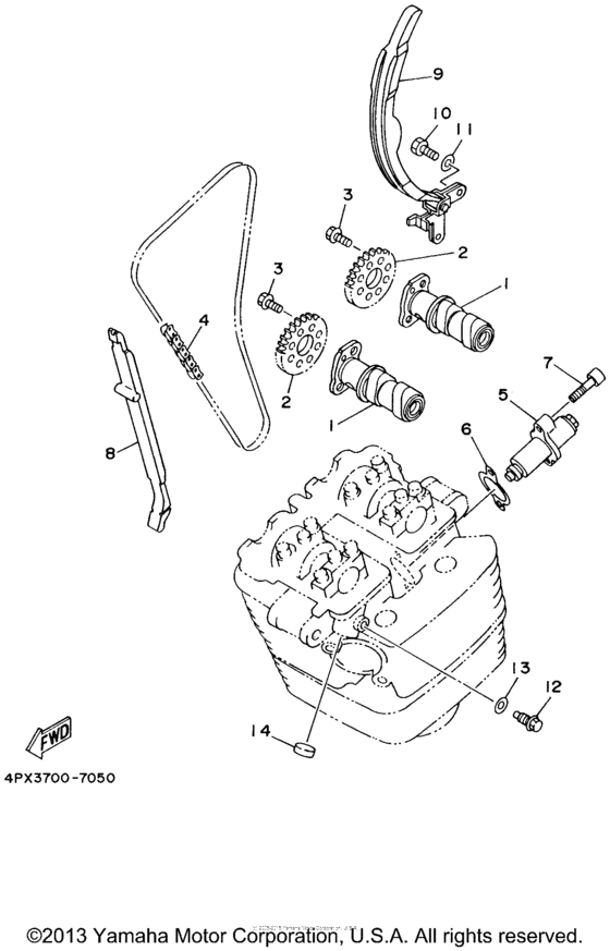  Цепь механизма газораспределения