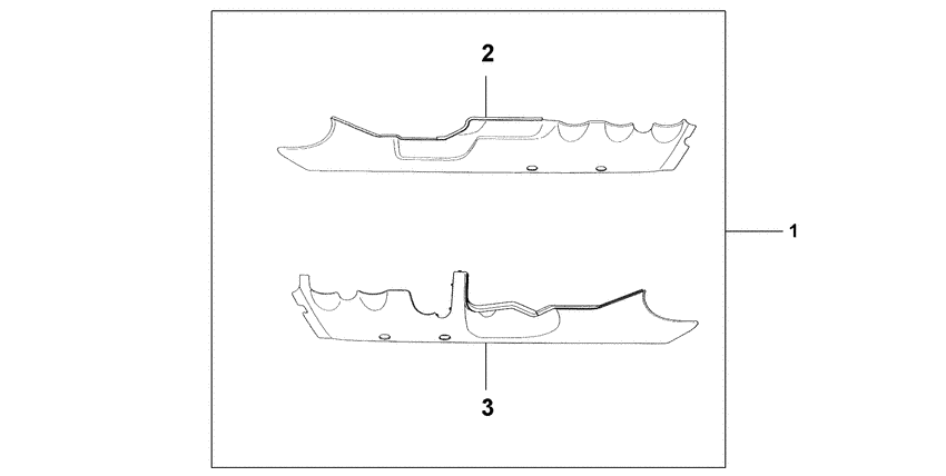 GL1800 (ABS) Chrome fr.lower cowl