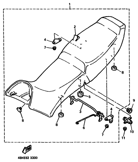 GTS1000A Сиденье