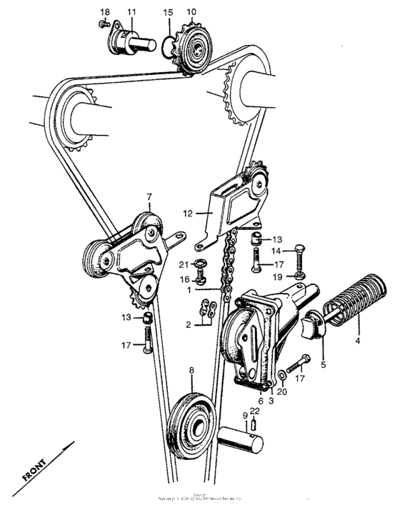 Cam chain + tensioner