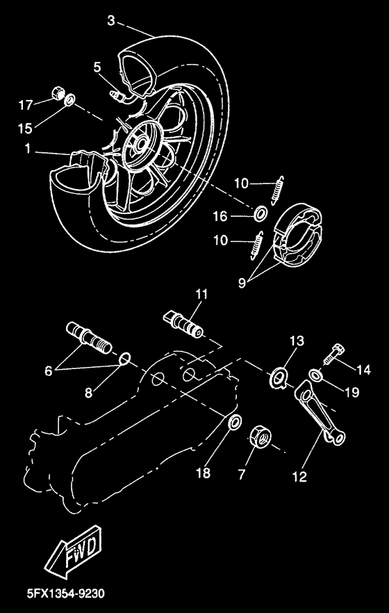 CW50RS Переднее колесо