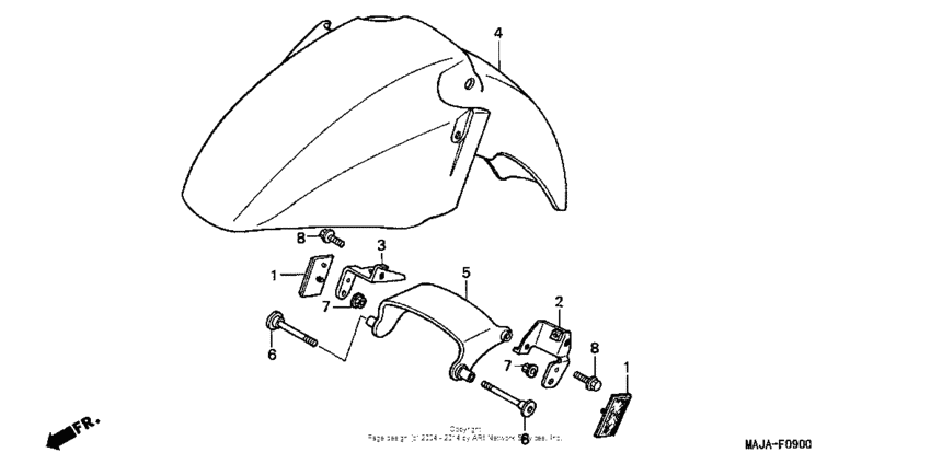 ST1100P Переднее крыло