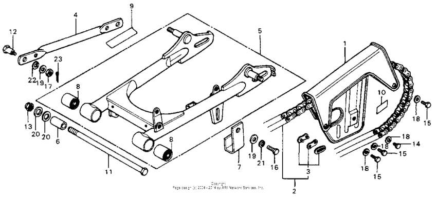 Swingarm + drive chain
