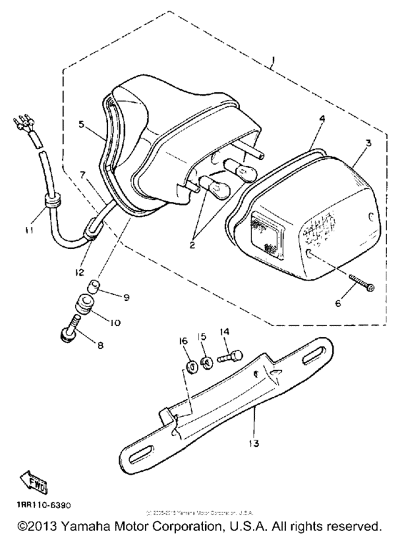 XV1100WC Фонарь