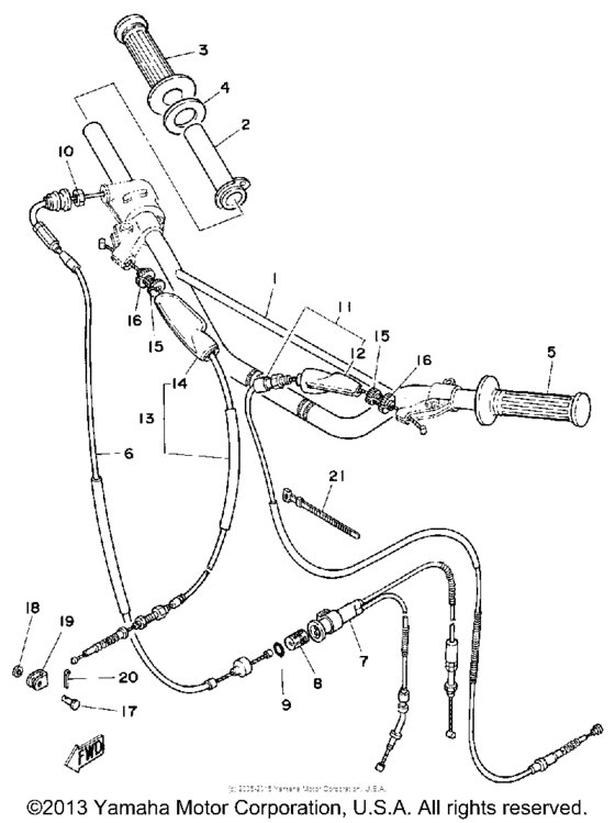 Handlebar-cable