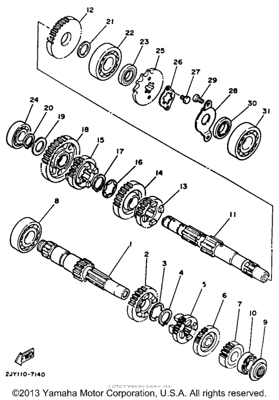 TW200A Трансмиссия