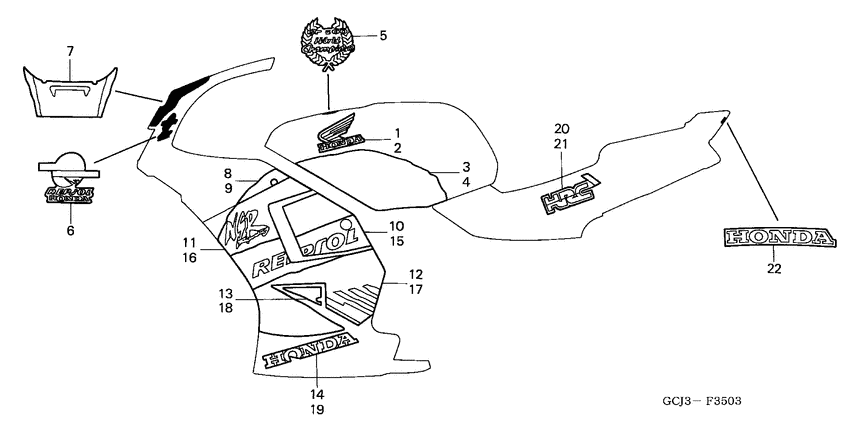 NSR50R Stripe / mark
