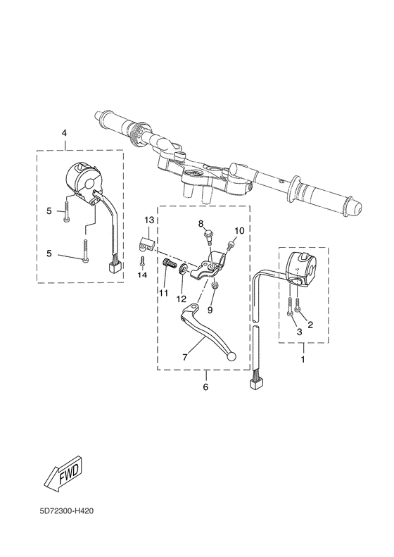 Handle switch & lever