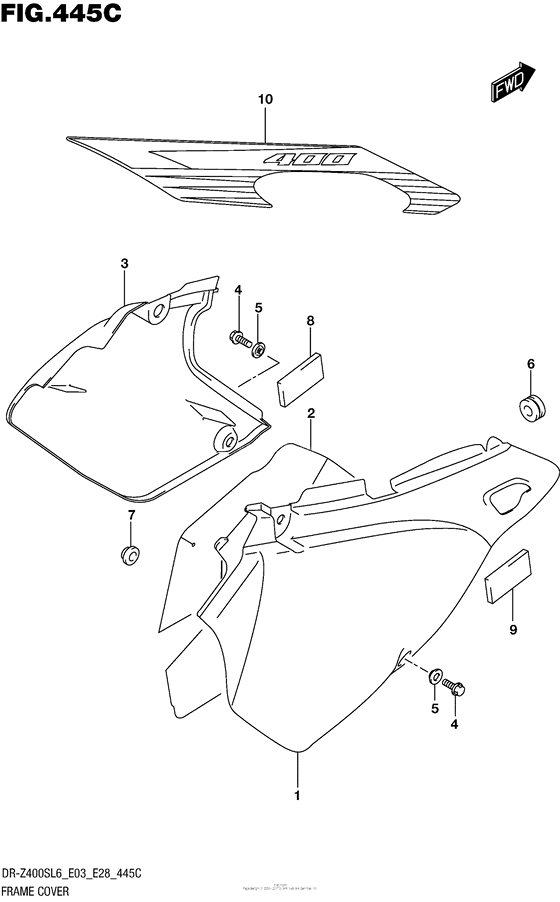 Frame Cover (Dr-Z400Sl6 E33)