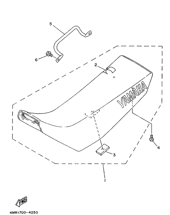 TT250R Сиденье