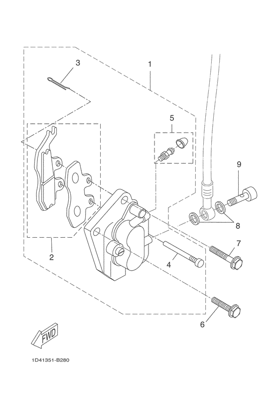 Front brake caliper 2