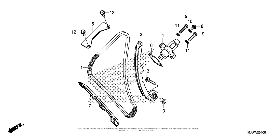 CBR500R (ABS) Cam Chain + Tensioner
