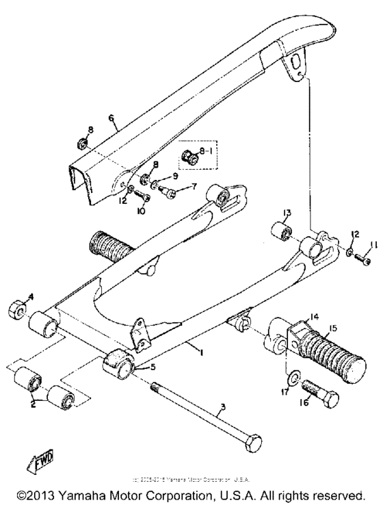 Rear arm - chain case