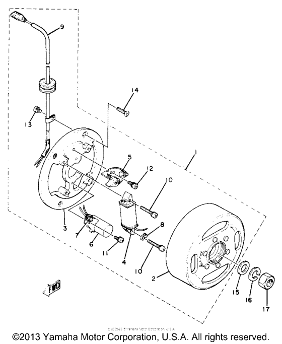 Flywheel magneto