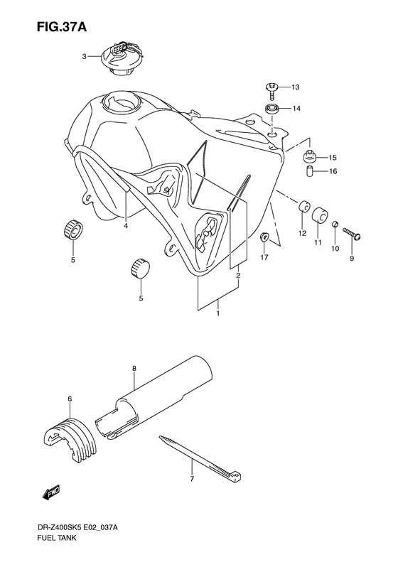 DR-Z400 Tank fuel