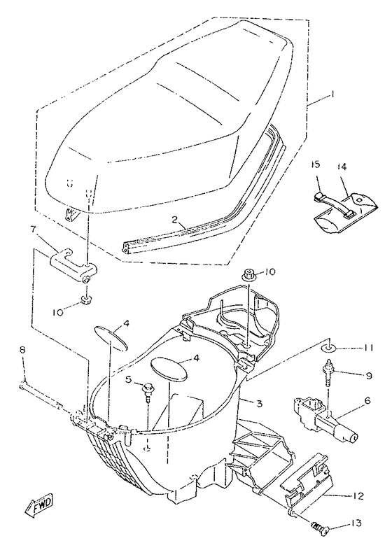 YA50R Сиденье