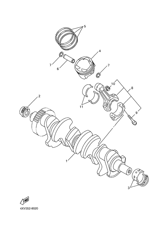 YZF-R1 Ciguenal & piston