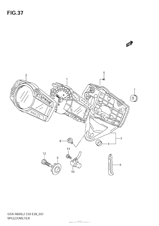 Speedometer (Gsx-R600L2 E33)