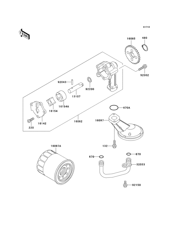 KLE500 Масляный насос