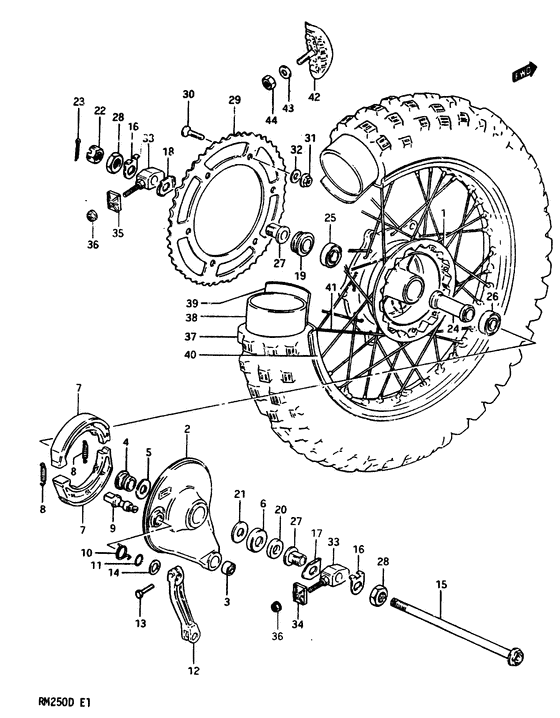 Заднее колесо model
