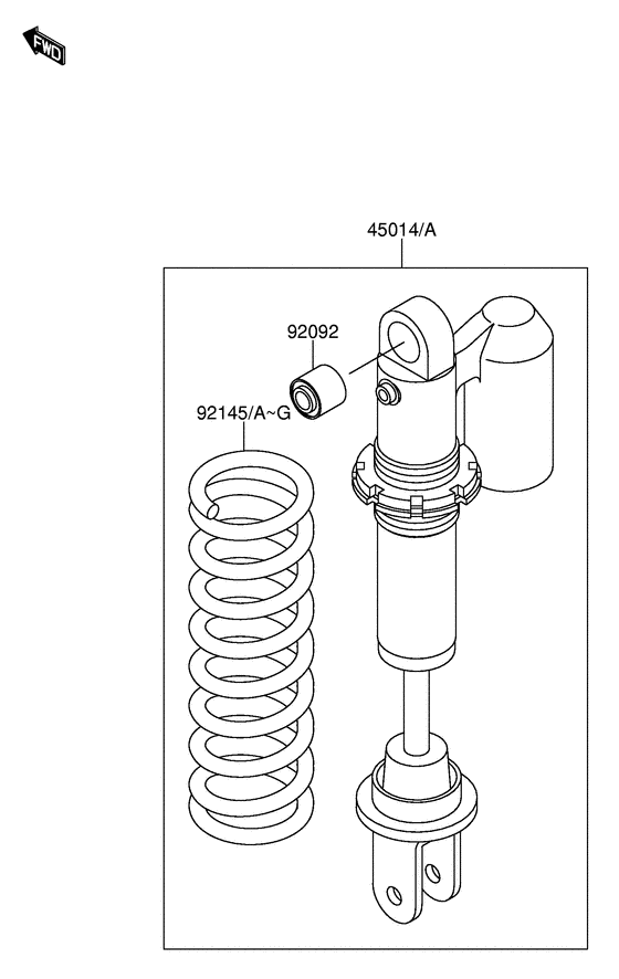 RM65 Абсорбер удавный в сборе задний