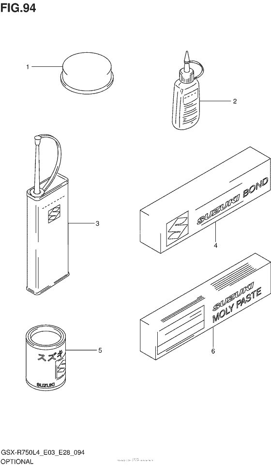 GSX-R750 Дооснащение -опции