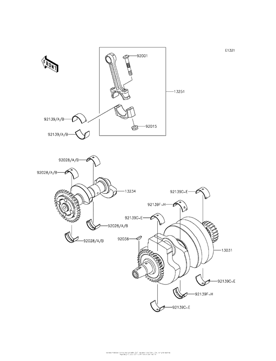 EX300 Коленвал