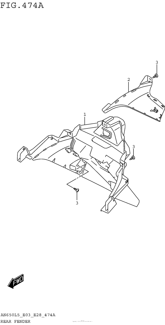 AN650 Задний бампер
