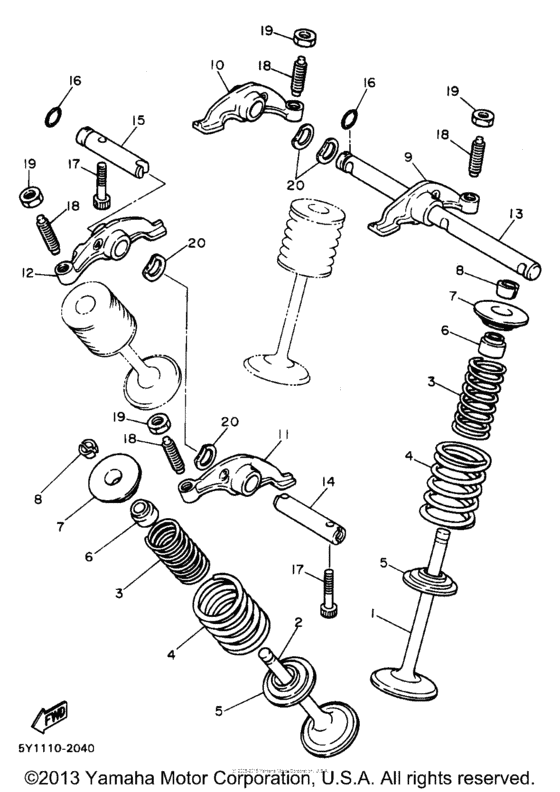 XT600ED Клапана