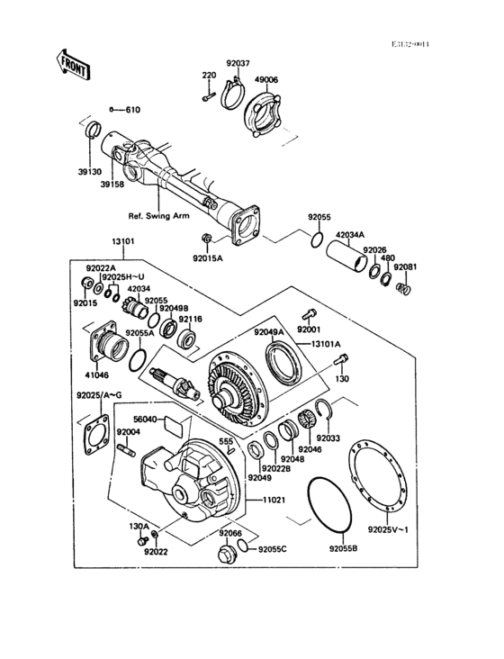Drive shaft/final gear(1/2)