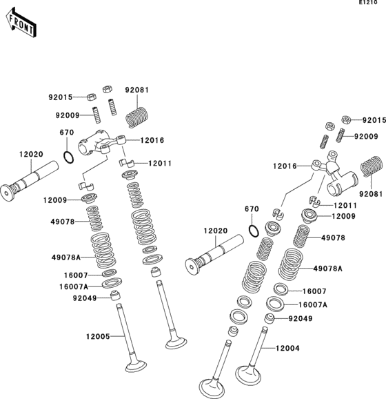EX500 Клапана