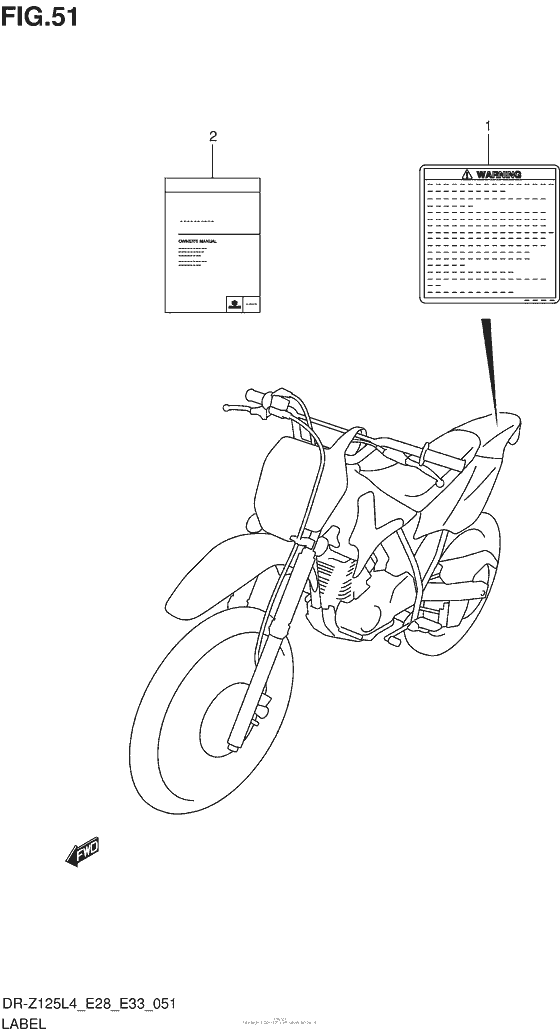 Label (Dr-Z125Ll4 E28)