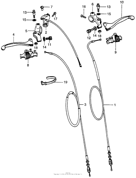 Stop switch + handle lever