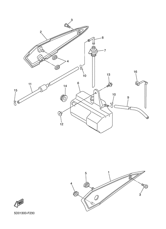 FZ1-SA Боковые обтекатели