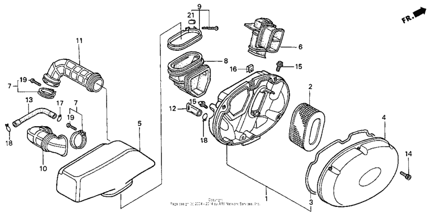 VT750C Воздушный фильтр