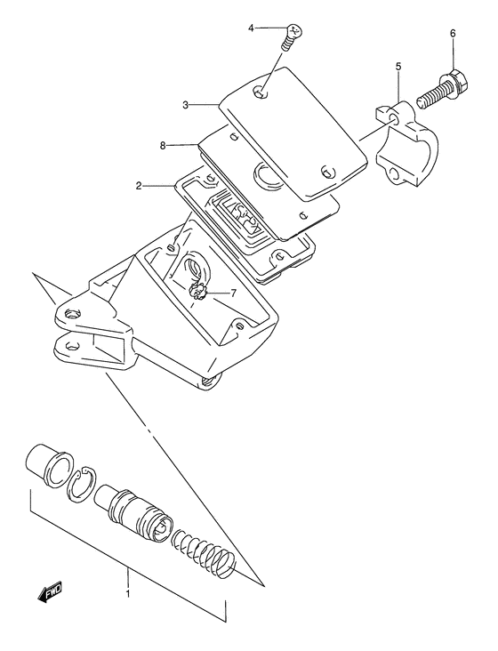 GSX-R1100 Передний тормозной цилиндр